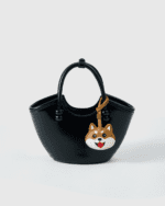 Handmade Leather Red Shiba Inu Luggage Charm (Lucky Shiba Fortune & Playful Tongue-Out Version) - Image 3