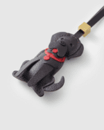 Handmade Leather Black Labrador Retriever Luggage Charm (Fortune Coming & Loyal Guardian Version) - Image 4