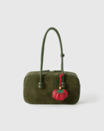 Handmade Leather Tomato Charm (Lucky Red Prosperity Version) - Image 3