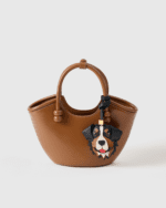 Handmade Leather Bernese Mountain Dog Luggage Charm (Loyal Guardian Companion Version) - Image 3