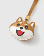 Handmade Leather Red Shiba Inu Luggage Charm (Lucky Shiba Fortune & Playful Tongue-Out Version) - Image 4