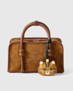 Handmade Leather Brown Tabby Dragon Li Cat Luggage Charm (Lucky Tiger Feline Version) - Image 3