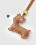 Handmade Leather Corgi Luggage Charm (Auspicious Luck & Cute Guardian Version) - Image 4