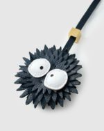 Handmade Leather Susuwatari Luggage Charm (Ghibli Healing Edition) - Image 4