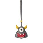Handmade Leather Adorable One-Eyed Monster Luggage Charm (Playful Guardian Version)