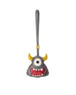 Handmade Leather Adorable One-Eyed Monster Luggage Charm (Playful Guardian Version)