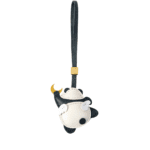Handmade Leather Moon-Hugging Angel Panda Luggage Charm (Starry Companion Version)