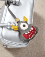 Handmade Leather Adorable One-Eyed Monster Luggage Charm (Playful Guardian Version) - Image 2