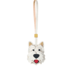 Handmade Leather West Highland White Terrier Luggage Charm (Healing Companion Version)