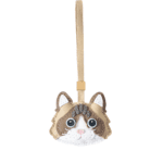 Handmade Leather Ragdoll Cat Luggage Charm (Gentle Fairy Companion Version)