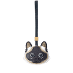 Handmade Leather Siamese Cat Luggage Charm (Auspicious Siamese Cat Safe Journey Guardian Version)