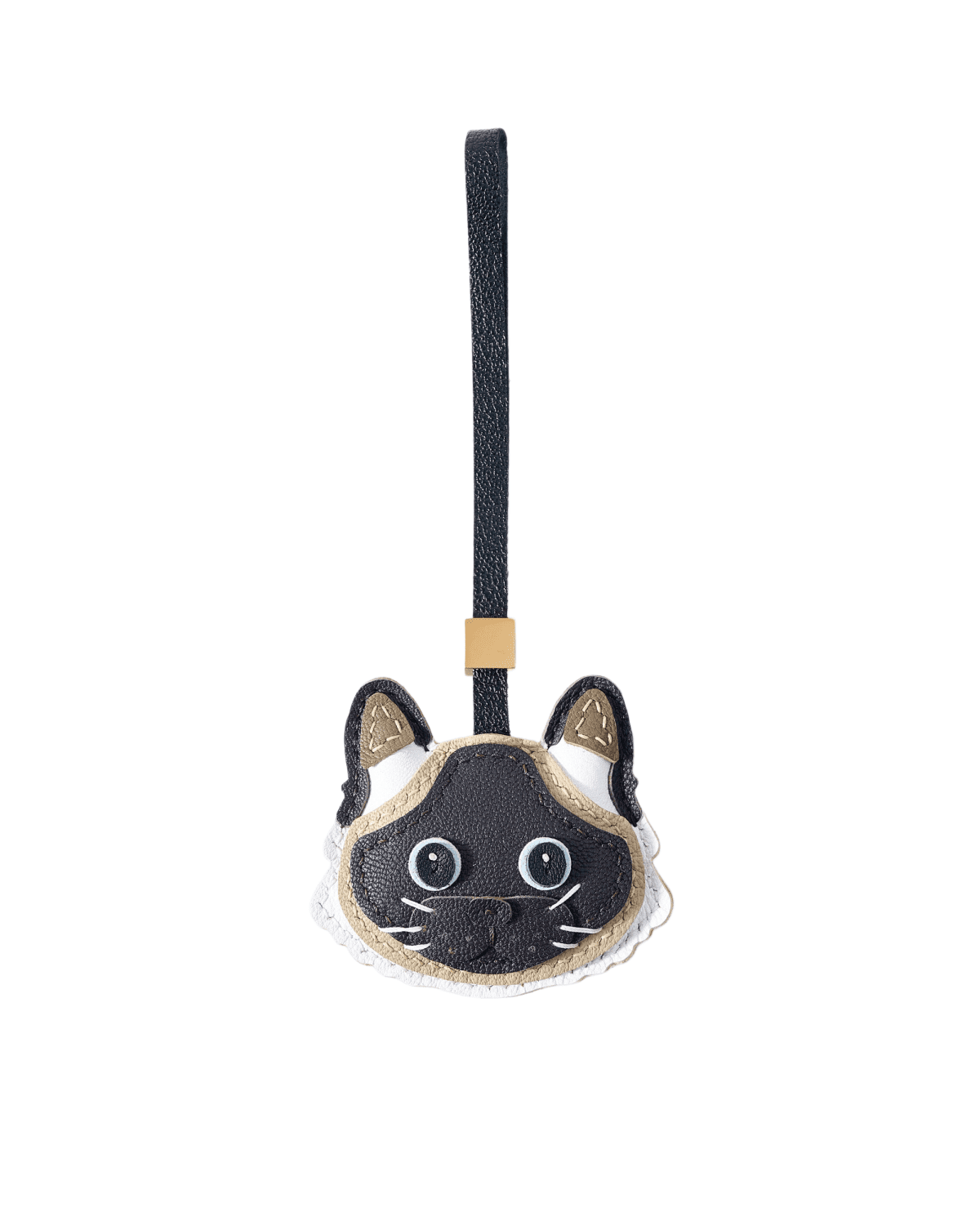 主 Handmade Leather Siamese Cat Luggage Charm (Auspicious Siamese Cat Safe Journey Guardian Version) - Image 1