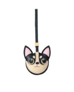 Handmade Leather Chihuahua Luggage Charm (Auspicious Luck & Cute Guardian Version)