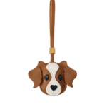 Handmade Leather Golden Retriever Luggage Charm (Golden Fortune & Loyal Guardian Version)