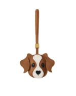 Handmade Leather Golden Retriever Luggage Charm (Golden Fortune & Loyal Guardian Version)