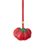 Handmade Leather Tomato Charm (Lucky Red Prosperity Version)