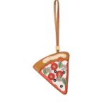 Handmade Leather Pizza Slice Charm (All-Smooth Sailing Version)