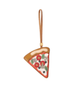 Handmade Leather Pizza Slice Charm (All-Smooth Sailing Version)
