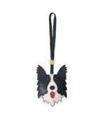 Handmade Leather Border Collie Luggage Charm (Fortune Coming & Wise Guardian Version)