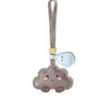 Handmade Leather Rain Cloud Bag Charm