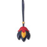 Handmade Leather Strawberry Bud Bag Charm