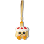 Handmade Leather Cream Yellow Birthday Cake Bag Charm