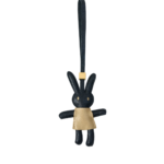 Handmade Leather Rabbit Bag Charm